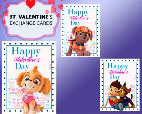 Paw Patrol Valentines Day Cards