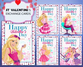 Barbie Valentines Day Cards