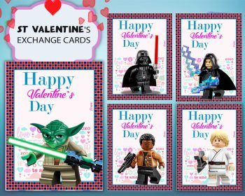 Lego Star Wars Valentines Day Cards