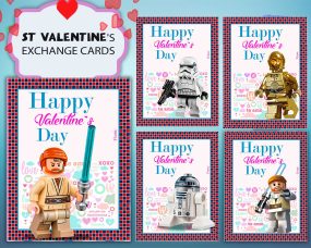 Lego Star Wars Valentines Day Cards