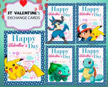 Pokemon Valentines Day Cards