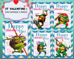 Teenage Mutant Ninja Turtles Valentines Day Cards