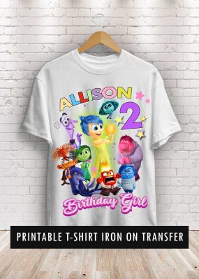 Inside Out 2 Birthday Shirt Iron on Transfer