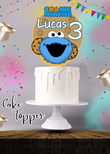 Cookie Monster Cake Topper