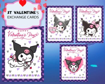 Kuromi Valentines Day Cards