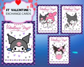 Kuromi Valentines Day Cards