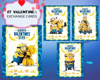 Minions Valentines Day Cards