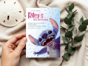 Lilo and Stitch 2025 Birthday Invitation
