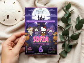 Hello Kitty and Friends Birthday Invitation