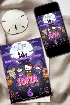 Hello Kitty and Friends Birthday Invitation