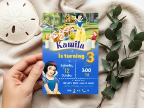 Snow White Birthday Invitation