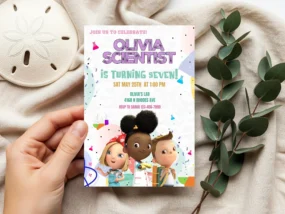 Ada Twist Scientist Birthday Invitation