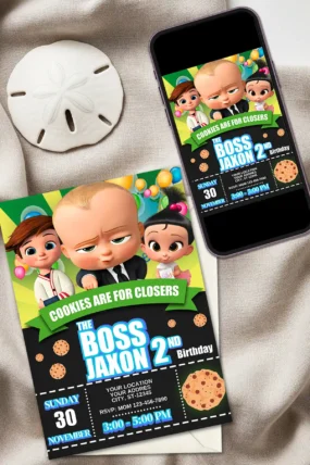 The Boss Baby Birthday Invitation
