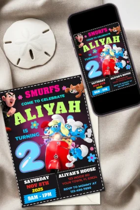 the-smurfs-2025-birthday-invitation-3 The Smurfs 2025 Birthday Invitation