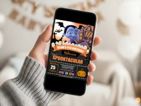 Vampirina Halloween Birthday Invitation