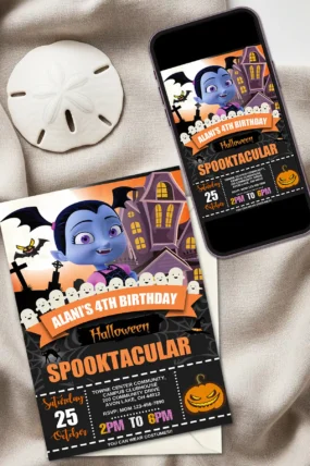 Vampirina Halloween Birthday Invitation