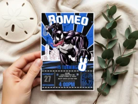 Venom Birthday Invitation