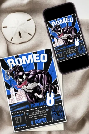 Venom Birthday Invitation