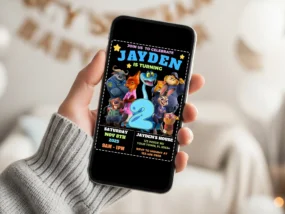 Zootopia 2 Birthday Invitation