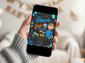 Blippi Birthday Invitation