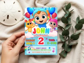 Little Angel Birthday Invitation