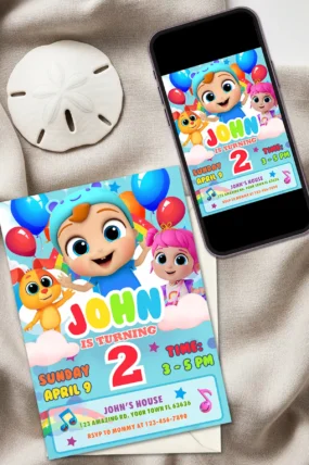 Little Angel Birthday Invitation