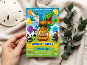 Italian Brainrot Birthday Invitation